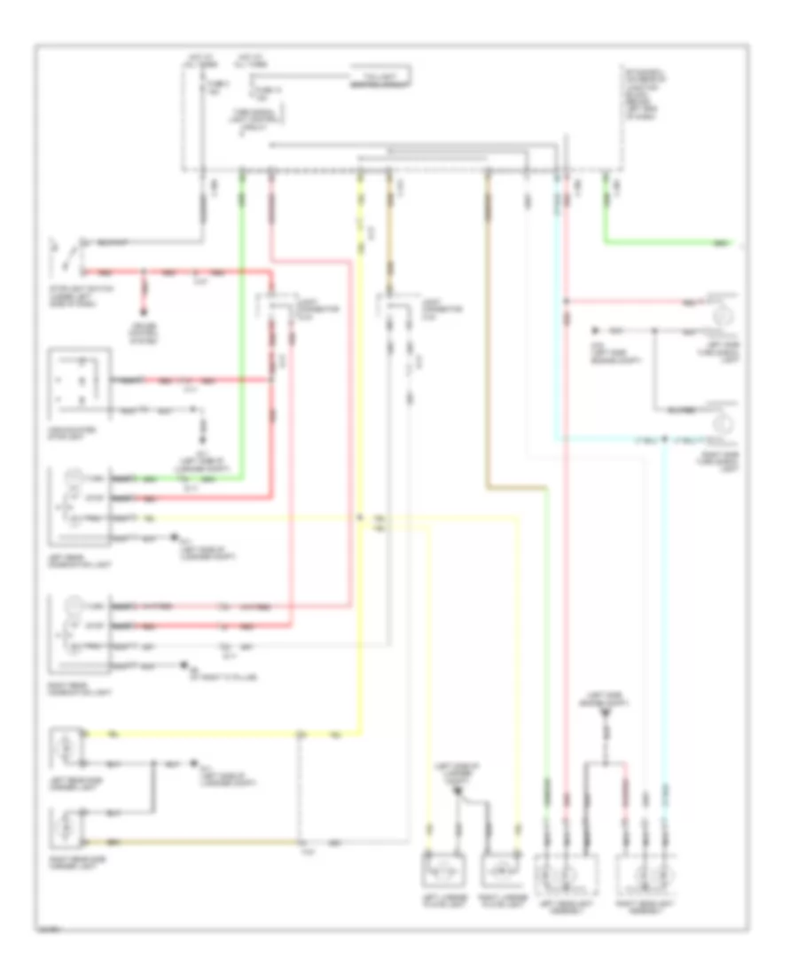 Exterior Lamps Wiring Diagram, Evolution (1 of 2) for Mitsubishi Lancer GTS 2010