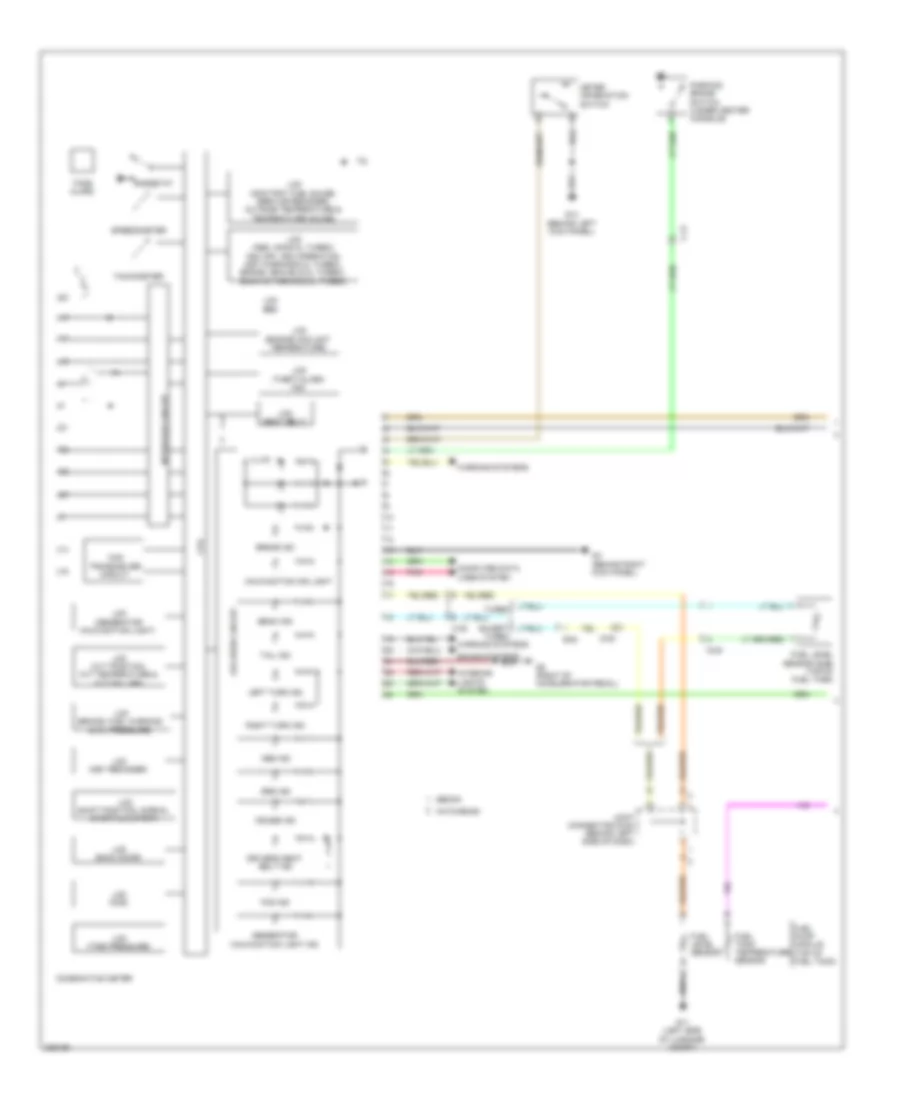 Instrument Cluster Wiring Diagram Except Evolution 1 of 2 for Mitsubishi Lancer GTS 2010