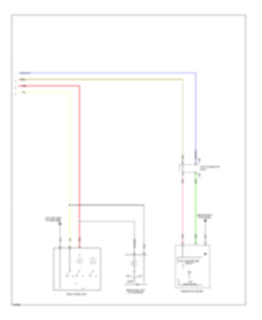 Courtesy Lamps Wiring Diagram, Except Evolution (2 of 2) for Mitsubishi Lancer GTS 2010