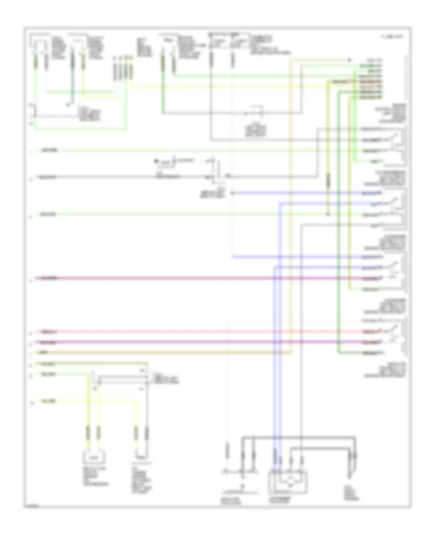 2.0L, AC Wiring Diagram, AT (2 of 2) for Mitsubishi Eclipse GS 1998