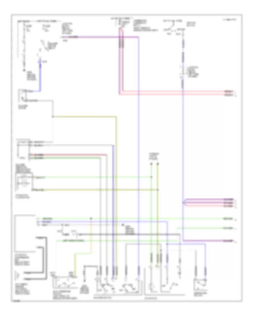 2.4L, AC Wiring Diagram (1 of 2) for Mitsubishi Eclipse GS 1998