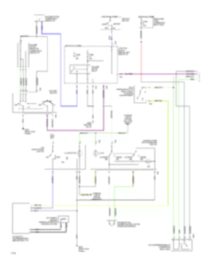 A C Wiring Diagram 1 of 2 for Mitsubishi Galant LS 1996