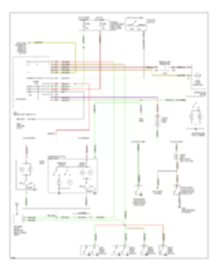 Courtesy Lamps Wiring Diagram with ETACS ECU for Mitsubishi Galant LS 1996