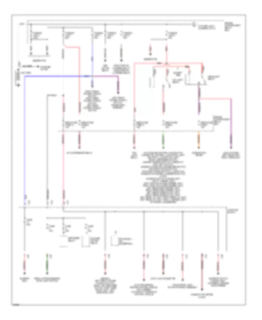 Power Distribution Wiring Diagram 1 of 3 for Mitsubishi Galant LS 1996