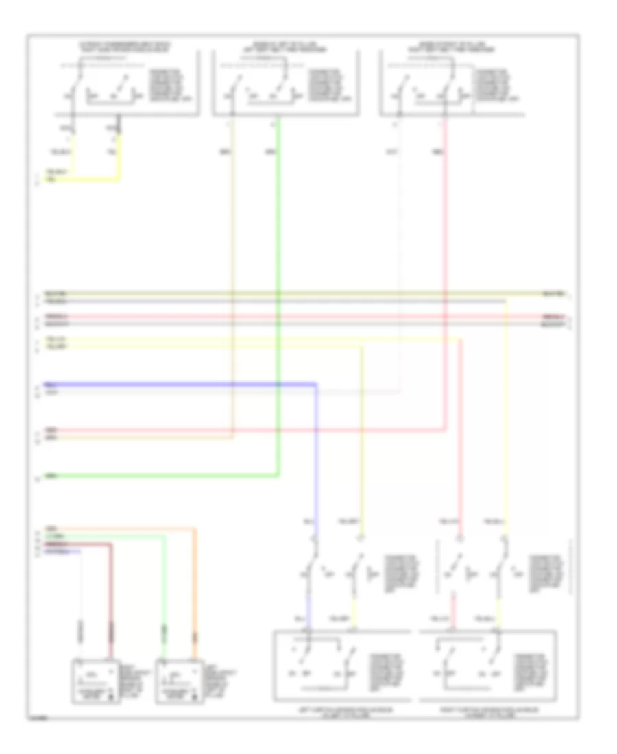 Supplemental Restraints Wiring Diagram, Evolution (2 of 4) for Mitsubishi Lancer Ralliart 2010