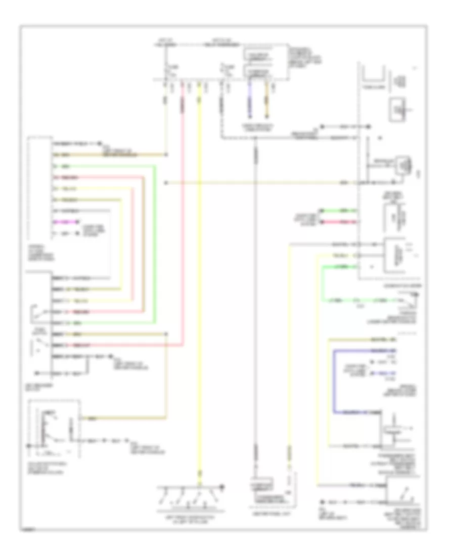 Chime Wiring Diagram, Except Evolution for Mitsubishi Lancer Ralliart 2010