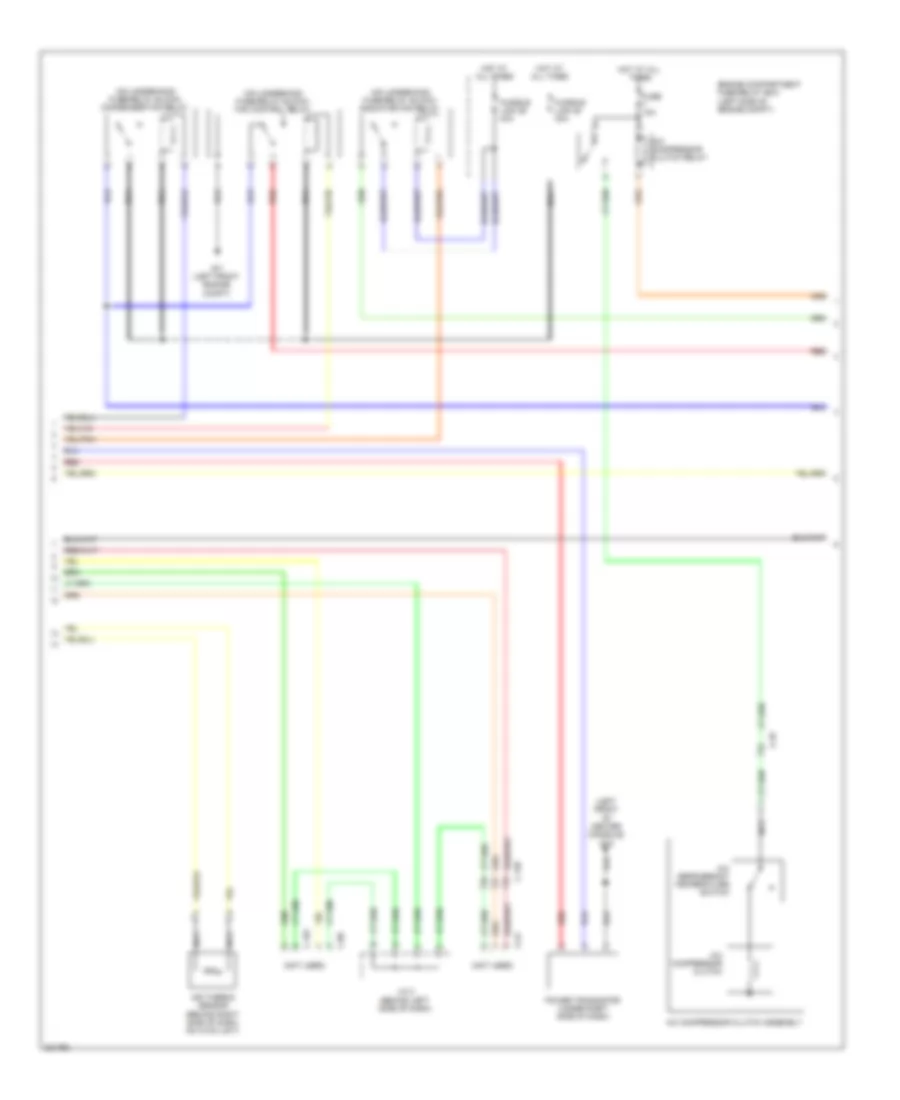 2.0L, Manual AC Wiring Diagram (2 of 3) for Mitsubishi Lancer Ralliart 2010