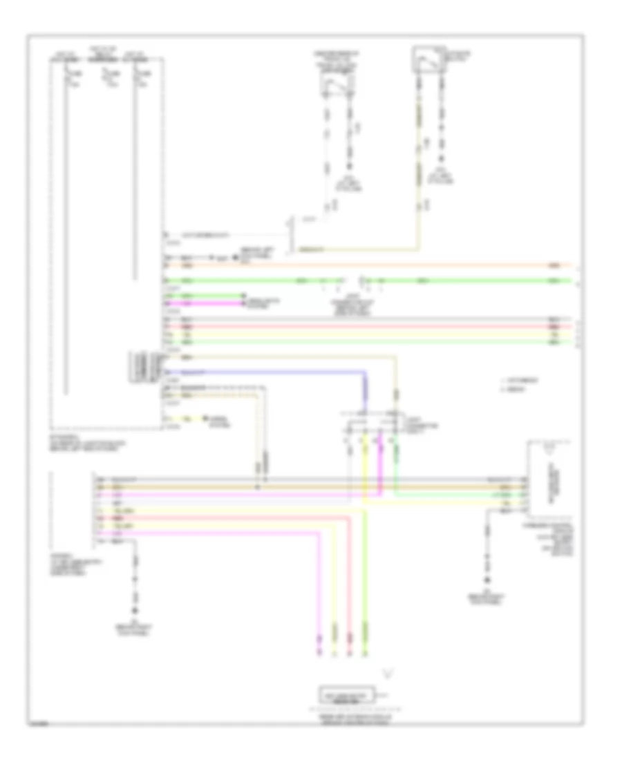 Forced Entry Wiring Diagram, Except Evolution (1 of 2) for Mitsubishi Lancer Ralliart 2010