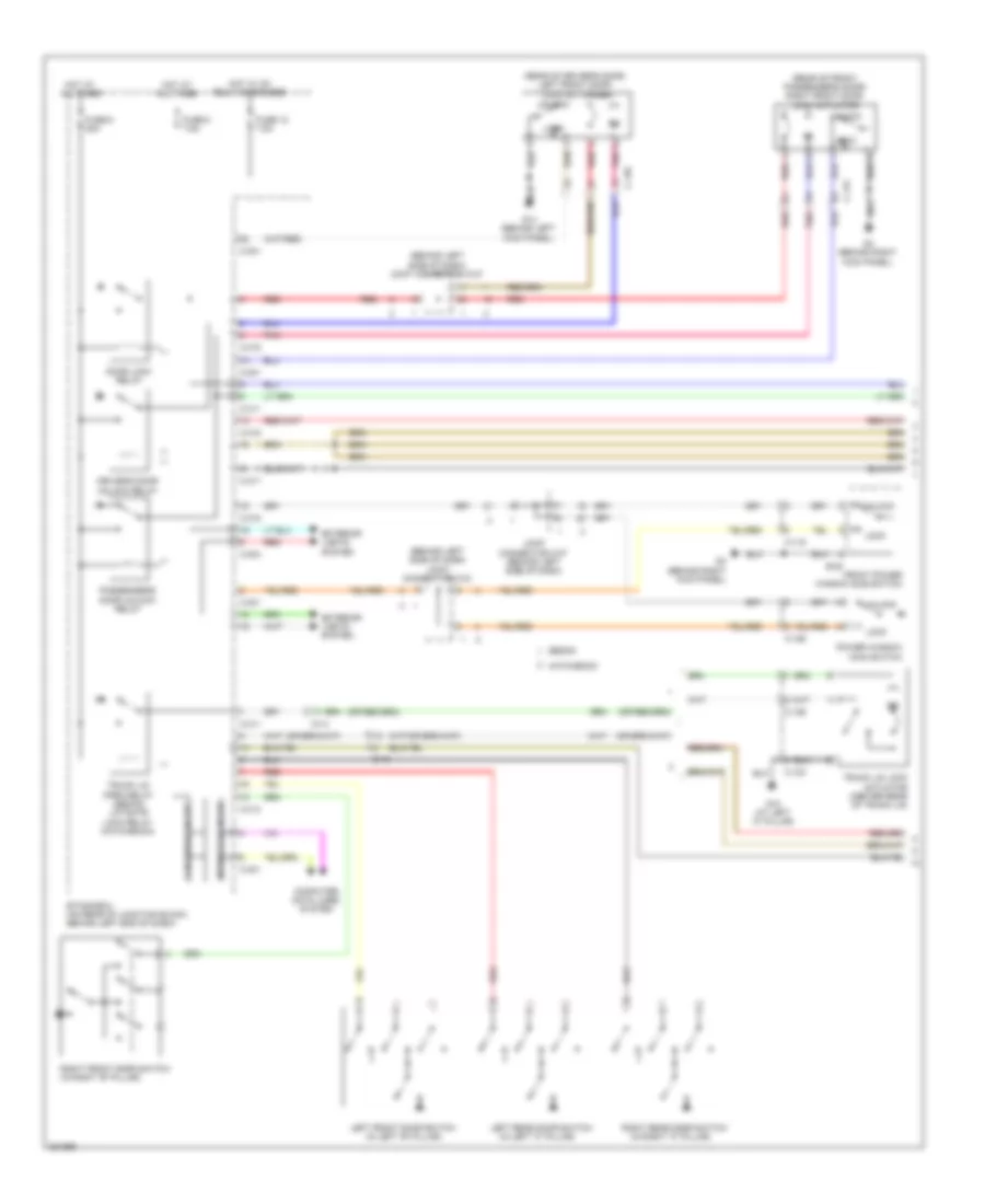 Power Door Locks Wiring Diagram, Except Evolution with Keyless Entry (1 of 3) for Mitsubishi Lancer Ralliart 2010