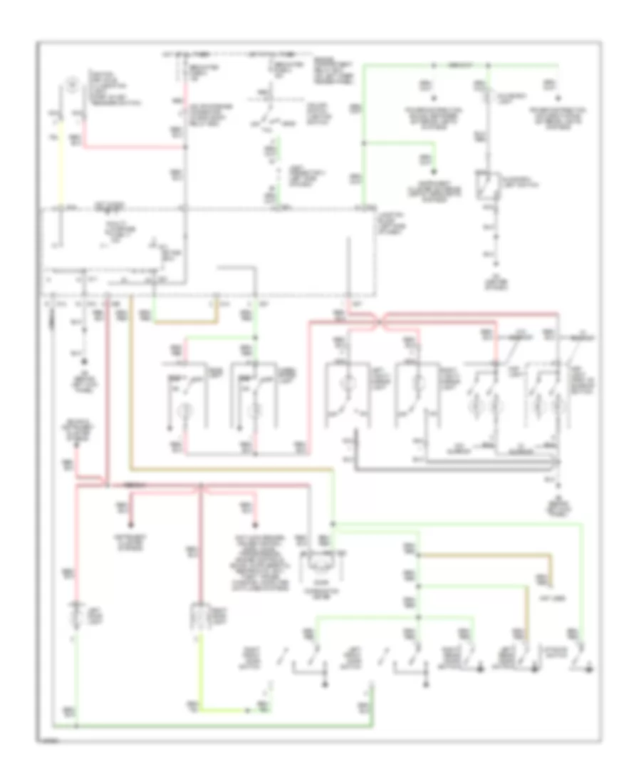 Courtesy Lamps Wiring Diagram with Keyless Entry for Mitsubishi Montero Sport Limited 2002