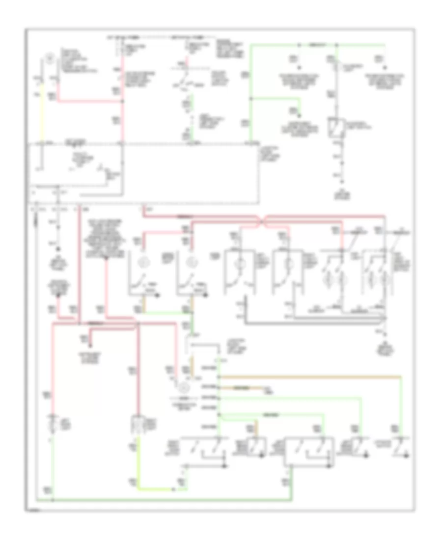 Courtesy Lamps Wiring Diagram without Keyless Entry for Mitsubishi Montero Sport Limited 2002