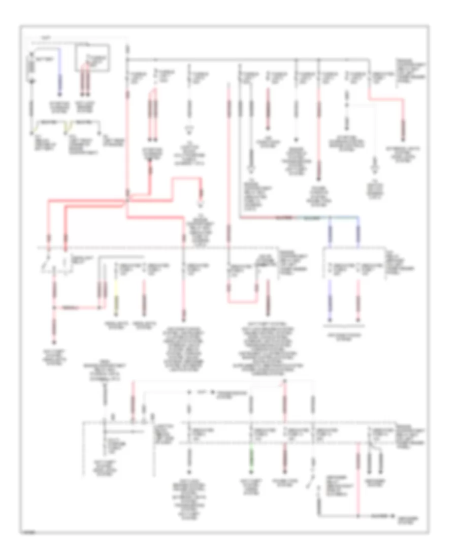 Power Distribution Wiring Diagram 1 of 2 for Mitsubishi Montero Sport Limited 2002