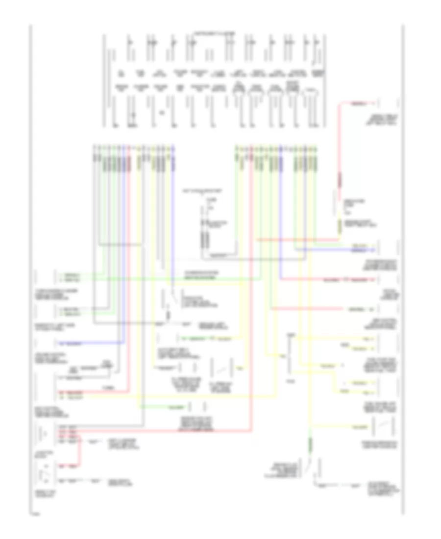 Instrument Cluster Wiring Diagram for Mitsubishi Eclipse GS 1994