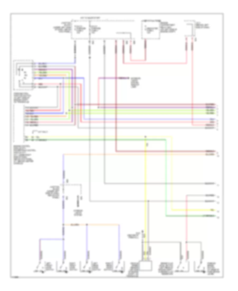 Instrument Cluster Wiring Diagram 1 of 2 for Mitsubishi Mirage LS 2001