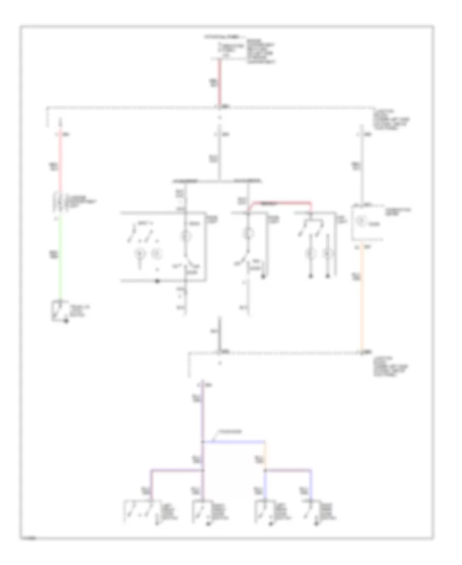 Courtesy Lamps Wiring Diagram for Mitsubishi Mirage LS 2001
