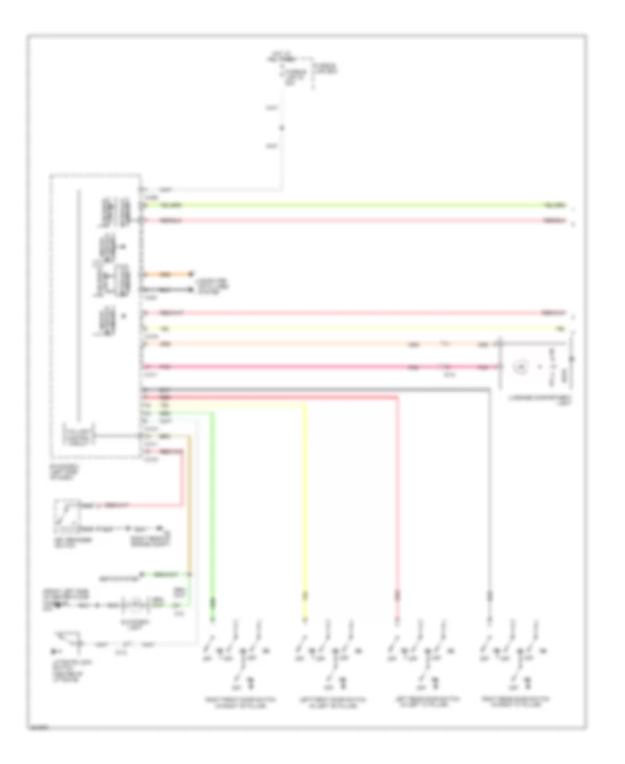 Courtesy Lamps Wiring Diagram 1 of 2 for Mitsubishi Outlander ES 2010