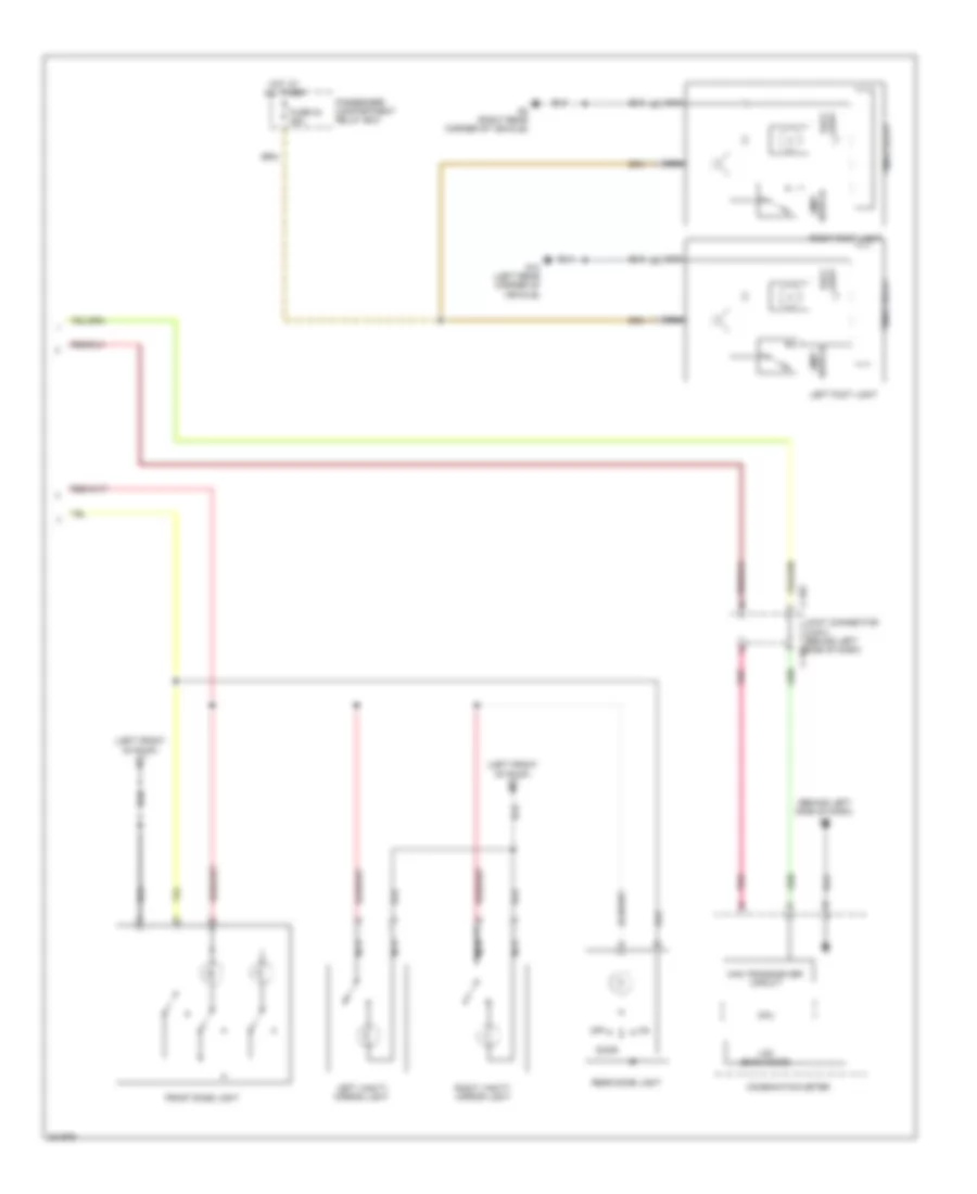 Courtesy Lamps Wiring Diagram (2 of 2) for Mitsubishi Outlander ES 2010