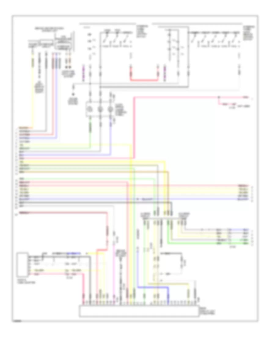 Radio Wiring Diagram, with Multi-Communication System (2 of 3) for Mitsubishi Outlander ES 2010