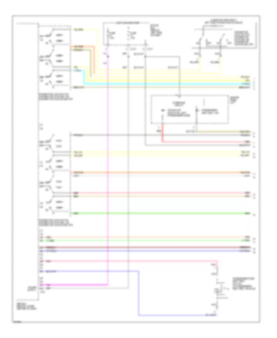 Supplemental Restraints Wiring Diagram 1 of 4 for Mitsubishi Outlander ES 2010
