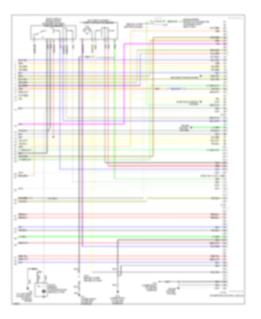 2.4L, Engine Performance Wiring Diagram, AT (5 of 5) for Mitsubishi Lancer Evolution RS 2006
