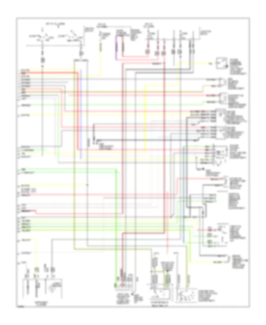 1.5L, Engine Performance Wiring Diagrams, California (2 of 2) for Mitsubishi Mirage LS 1996