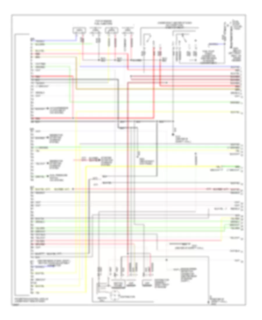 1.5L, Engine Performance Wiring Diagrams, Federal (1 of 2) for Mitsubishi Mirage LS 1996