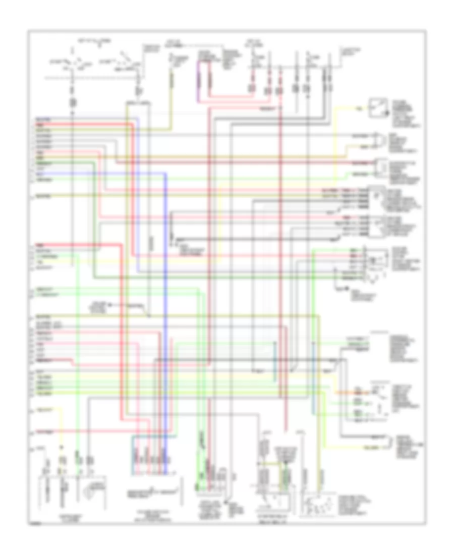 1.8L, Engine Performance Wiring Diagrams, California (2 of 2) for Mitsubishi Mirage LS 1996