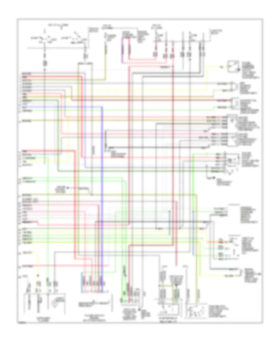 1.8L, Engine Performance Wiring Diagrams, Federal (2 of 2) for Mitsubishi Mirage LS 1996
