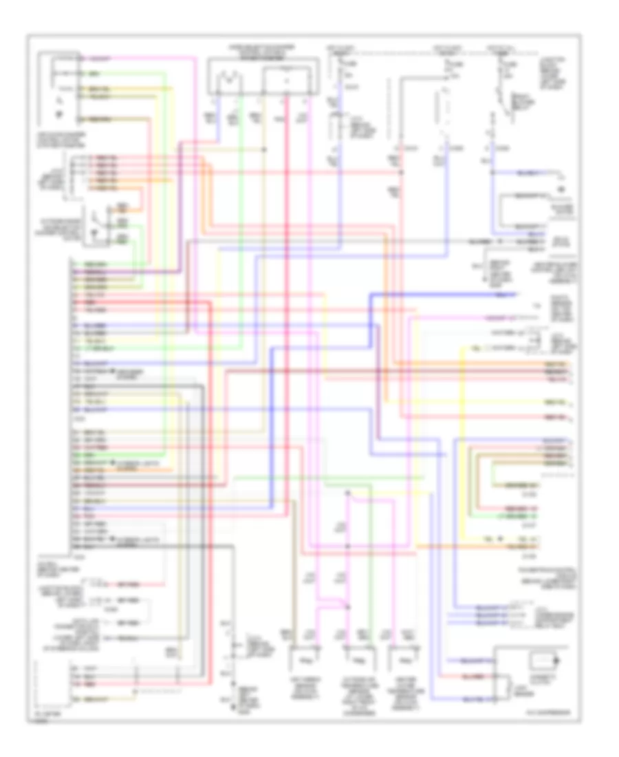 Automatic A C Wiring Diagram with Rear A C 1 of 2 for Mitsubishi Montero Limited 2001