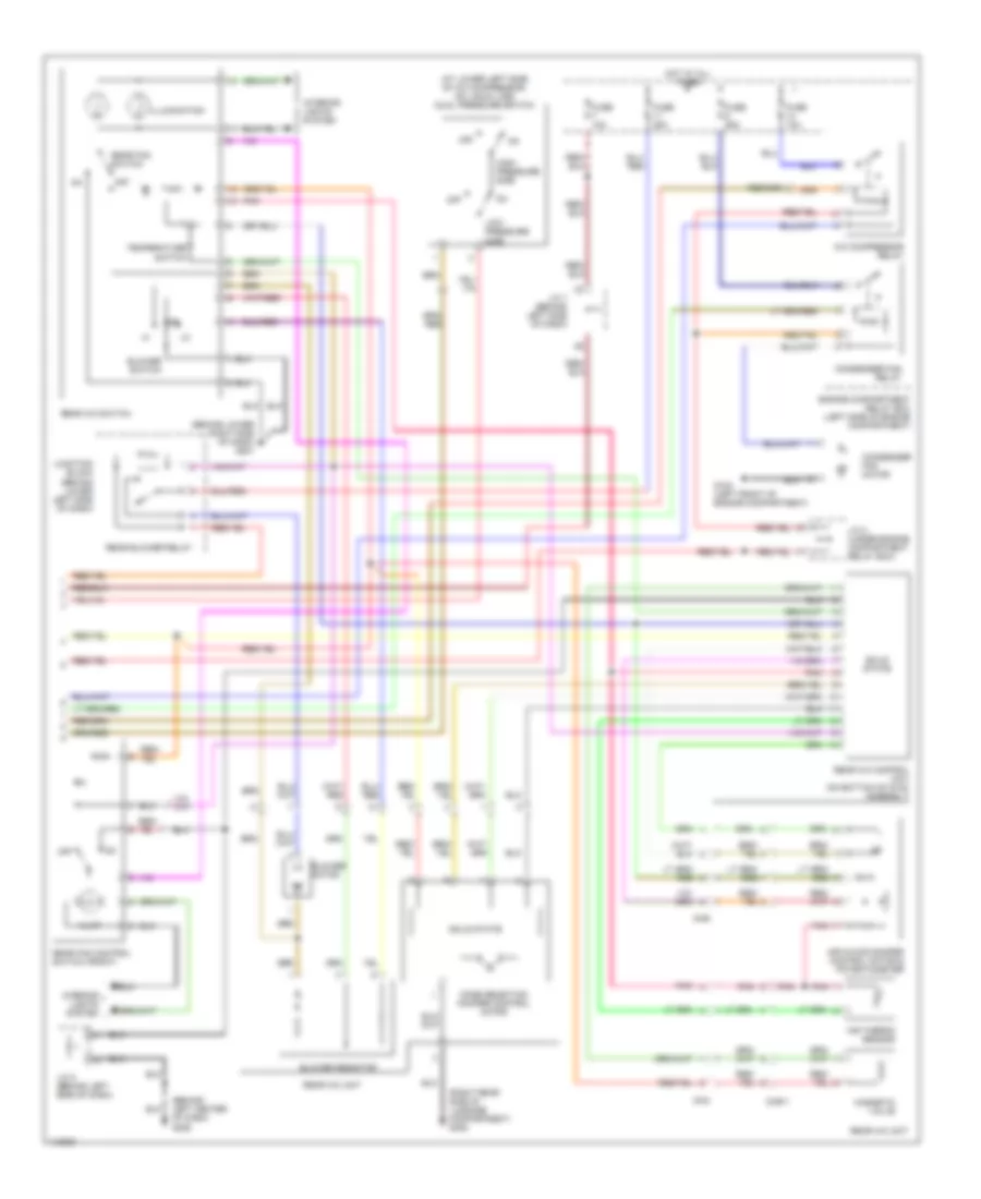 Automatic A C Wiring Diagram with Rear A C 2 of 2 for Mitsubishi Montero Limited 2001