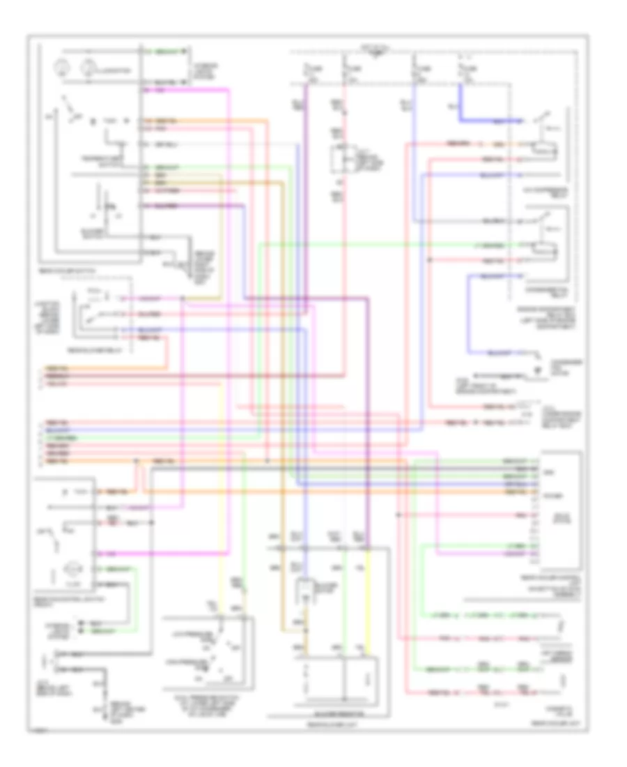 Automatic A C Wiring Diagram with Rear Cooler 2 of 2 for Mitsubishi Montero Limited 2001