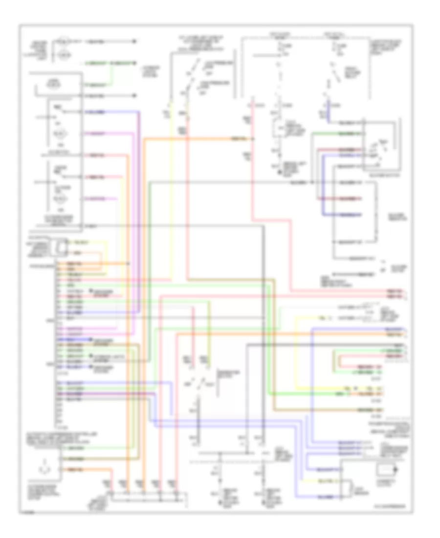 Manual AC Wiring Diagram, with Rear Heater (1 of 2) for Mitsubishi Montero Limited 2001