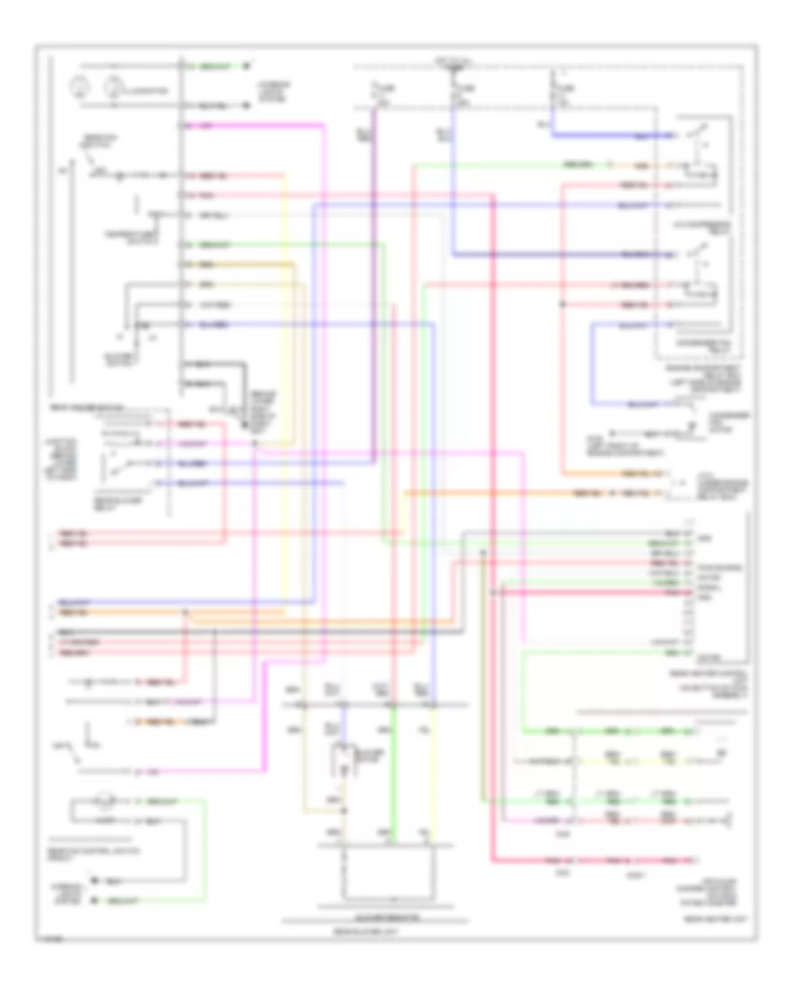 Manual AC Wiring Diagram, with Rear Heater (2 of 2) for Mitsubishi Montero Limited 2001