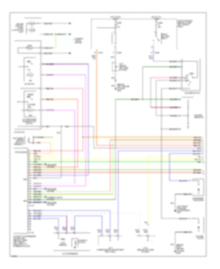 Manual AC Wiring Diagram, without Rear Heater (1 of 2) for Mitsubishi Montero Limited 2001