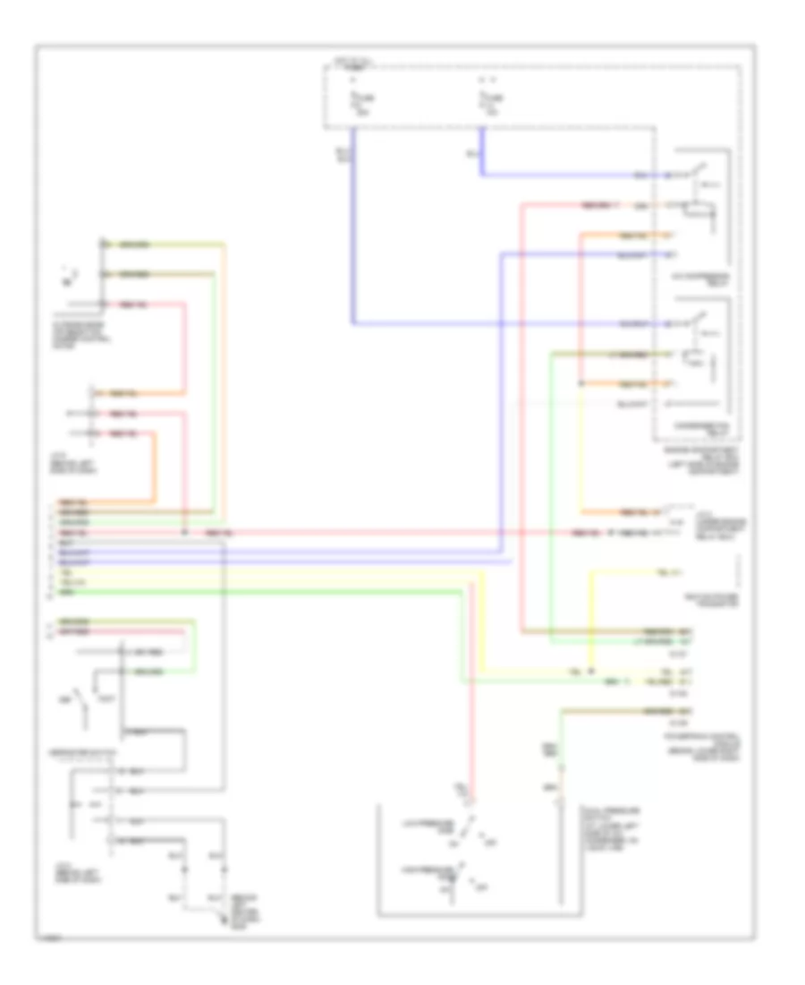 Manual AC Wiring Diagram, without Rear Heater (2 of 2) for Mitsubishi Montero Limited 2001