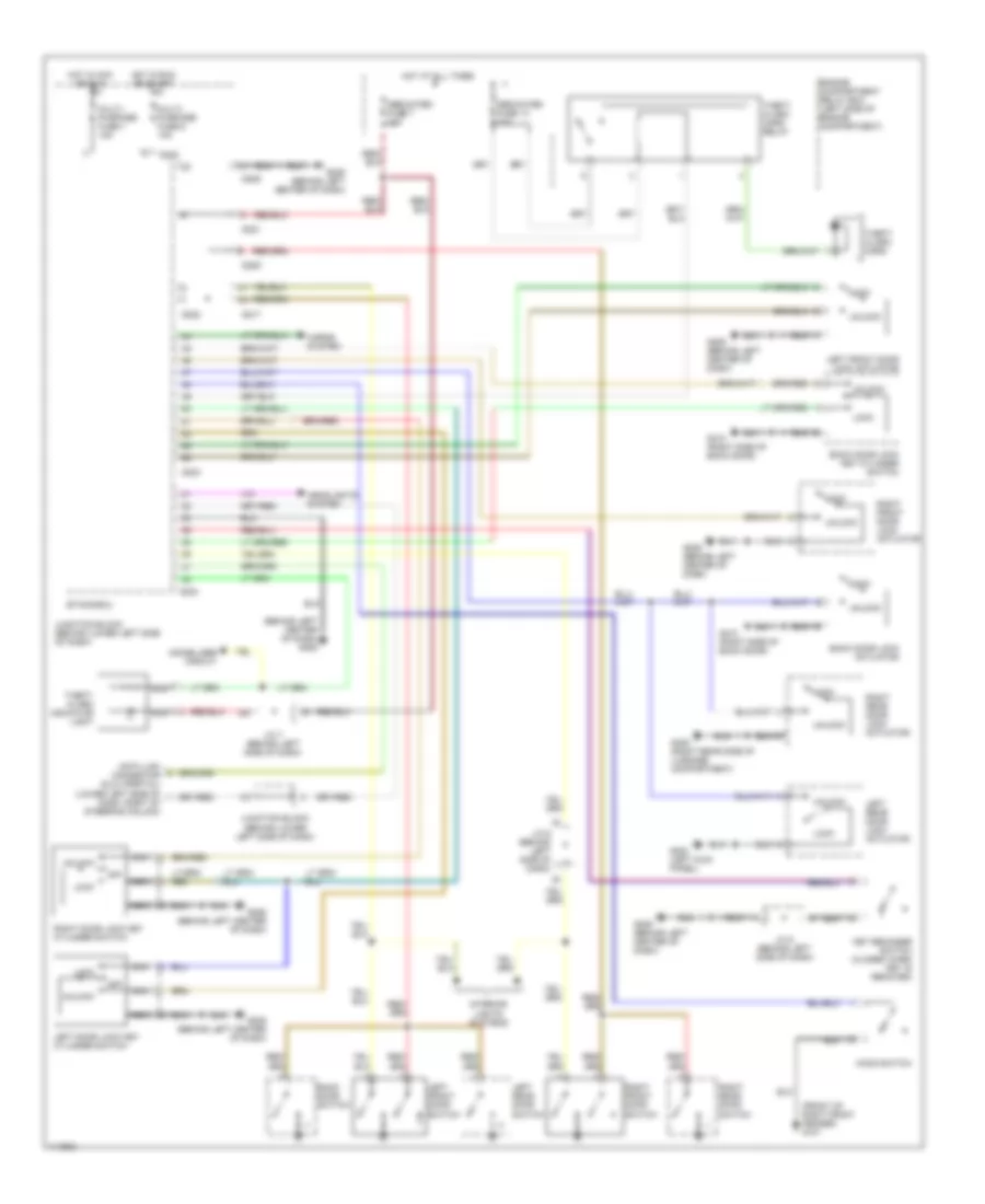 Forced Entry Wiring Diagram for Mitsubishi Montero Limited 2001