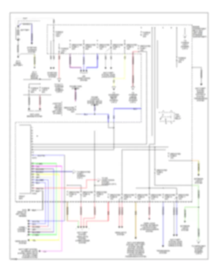 Power Distribution Wiring Diagram 1 of 3 for Mitsubishi Montero Limited 2001