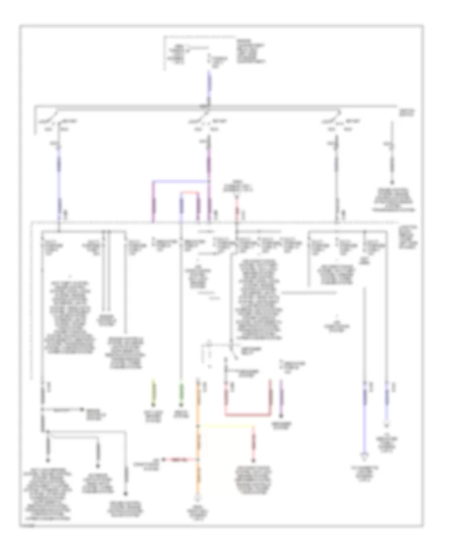 Power Distribution Wiring Diagram 2 of 3 for Mitsubishi Montero Limited 2001