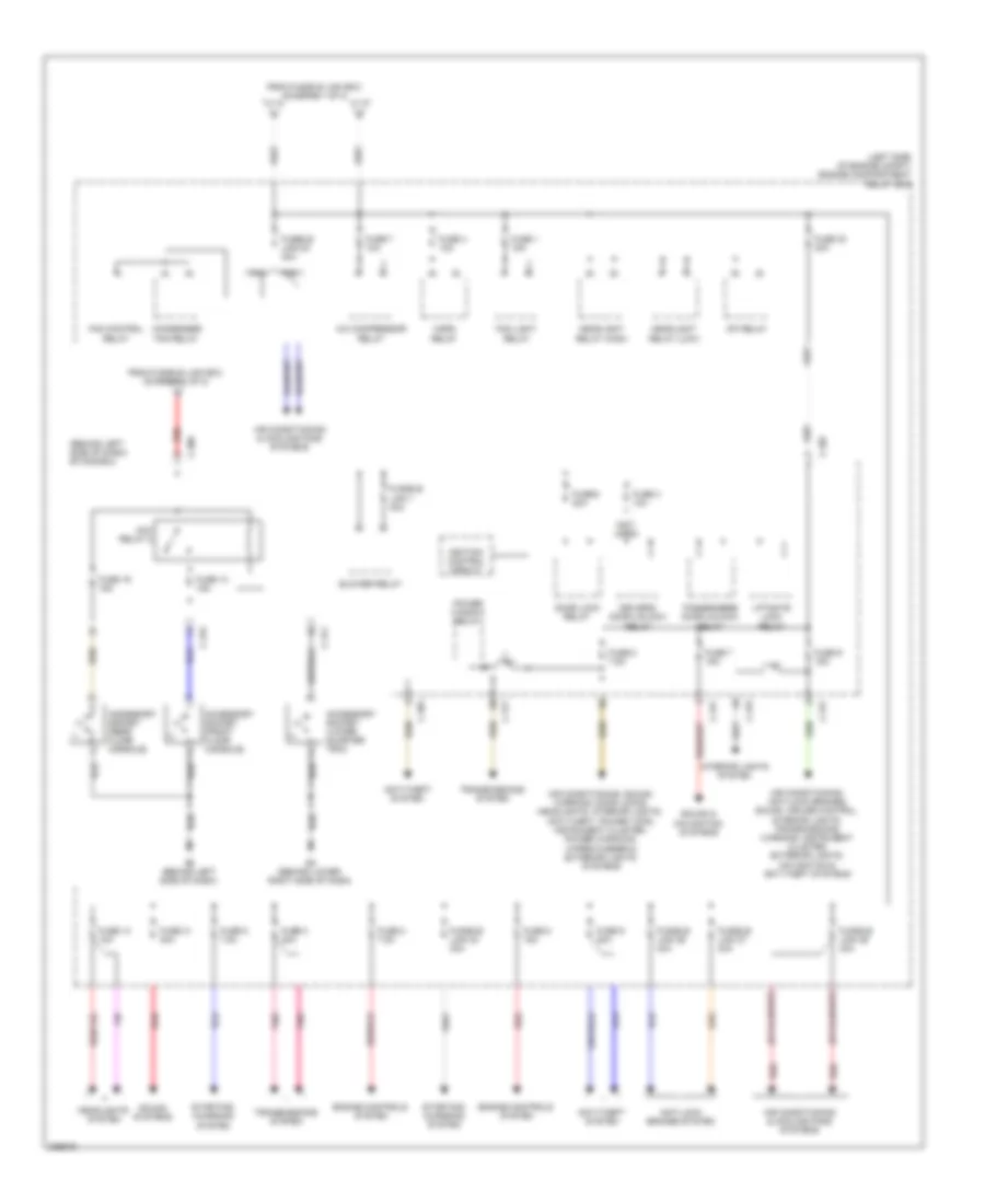 Power Distribution Wiring Diagram 2 of 2 for Mitsubishi Outlander GT 2010