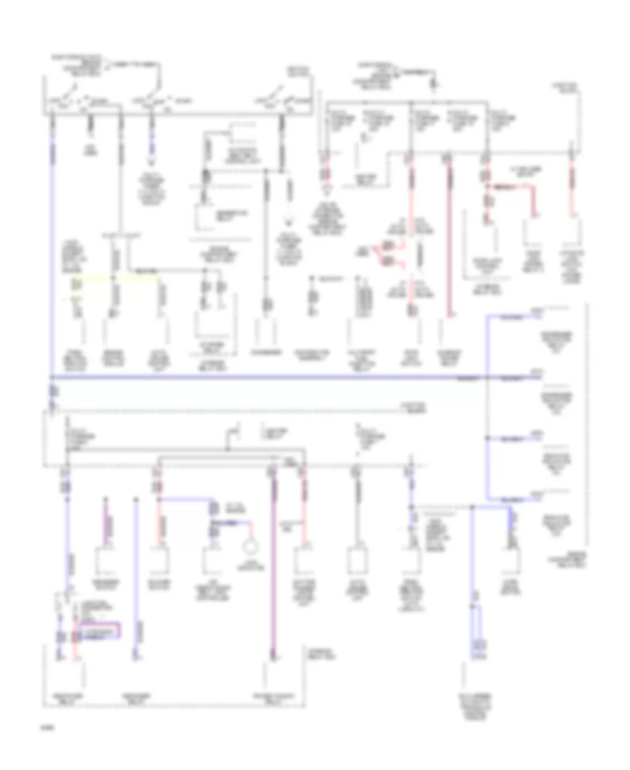 Power Distribution Wiring Diagram (2 of 3) for Mitsubishi Expo 1994