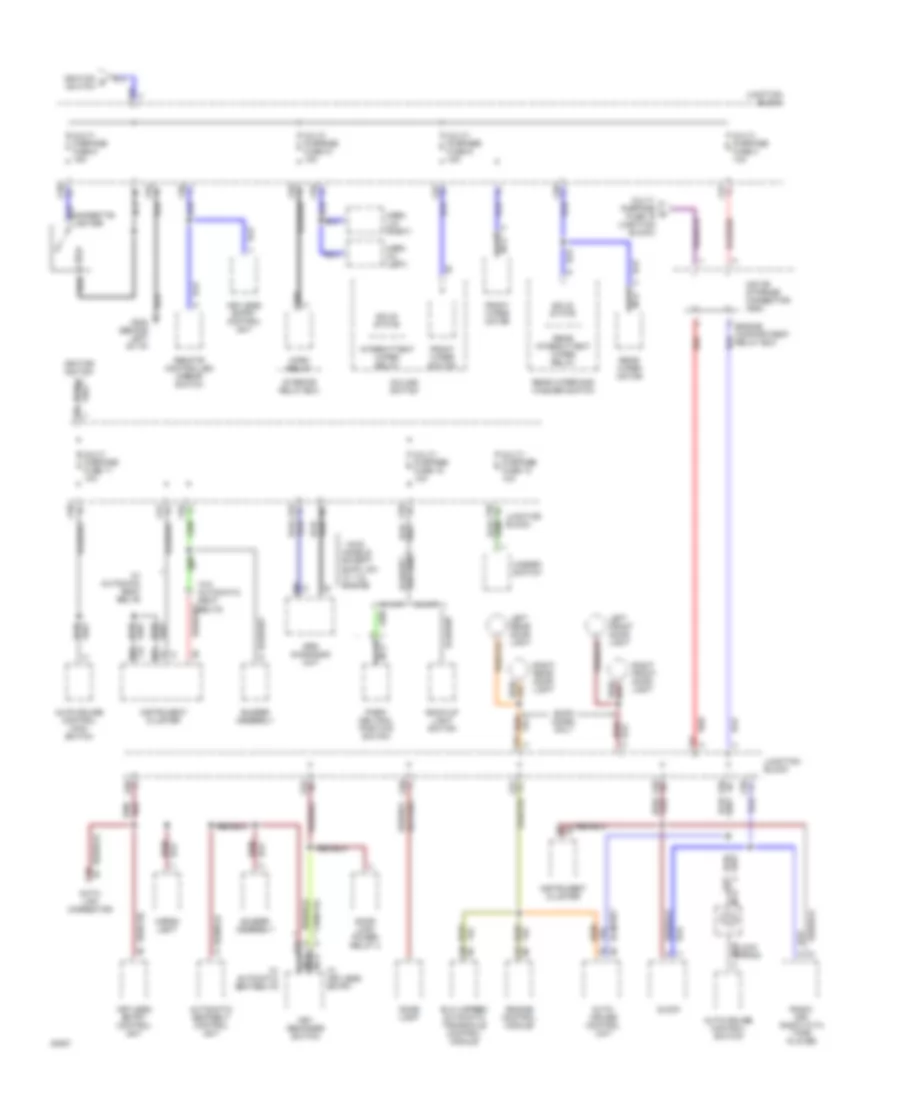 Power Distribution Wiring Diagram (3 of 3) for Mitsubishi Expo 1994