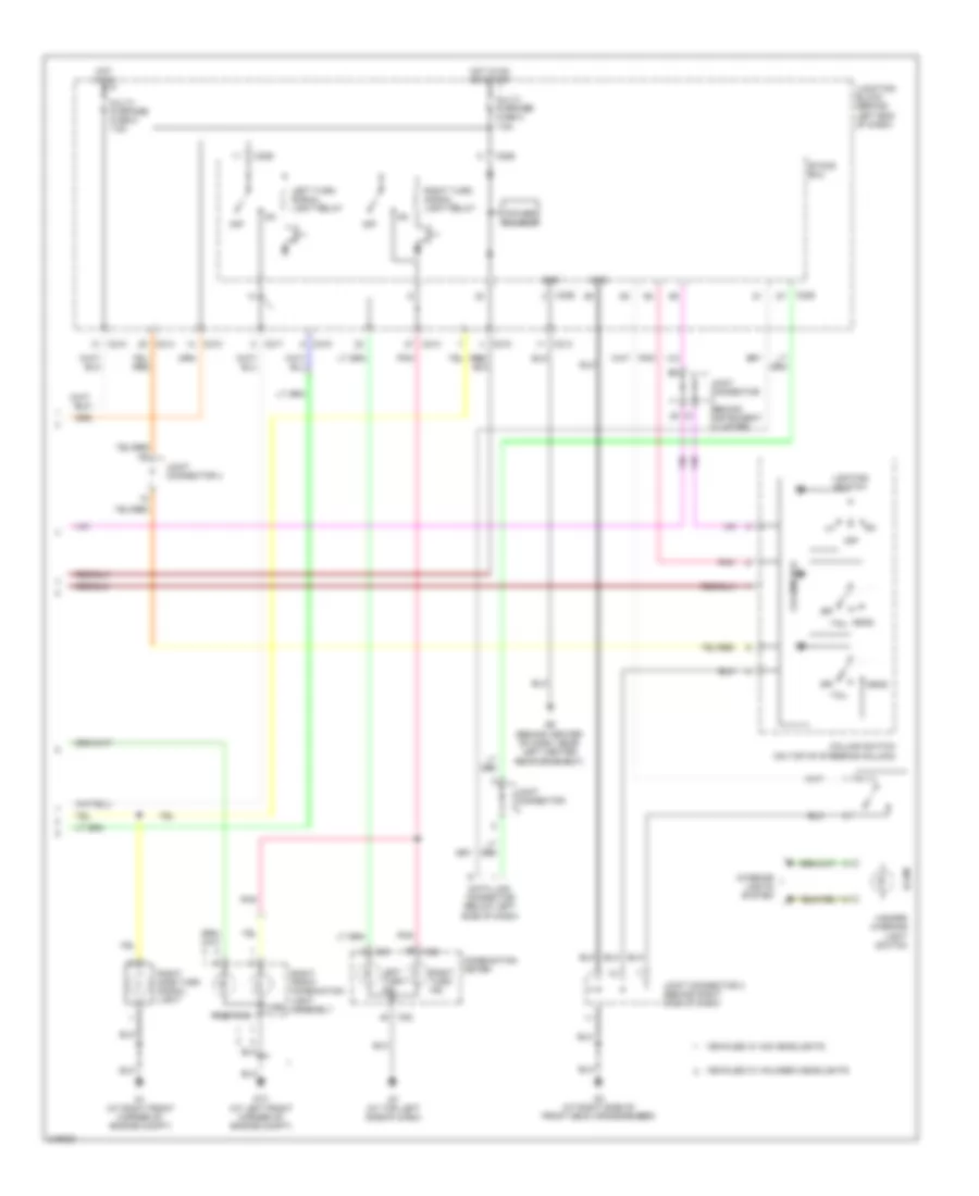 Exterior Lamps Wiring Diagram, Evolution (2 of 2) for Mitsubishi Lancer O-Z Rally 2006