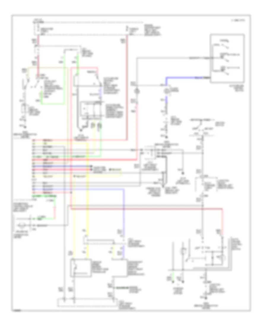 2.0L, Cruise Control Wiring Diagram, MT for Mitsubishi Eclipse RS 1998