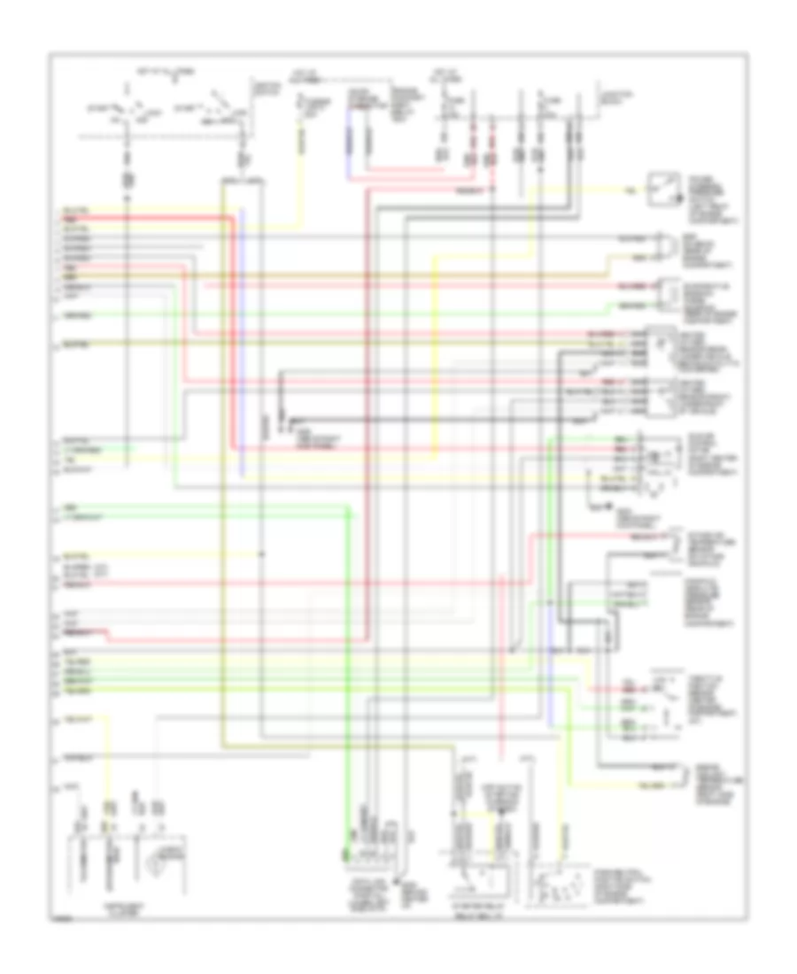 1.5L, Engine Performance Wiring Diagrams, Federal (2 of 2) for Mitsubishi Mirage S 1996