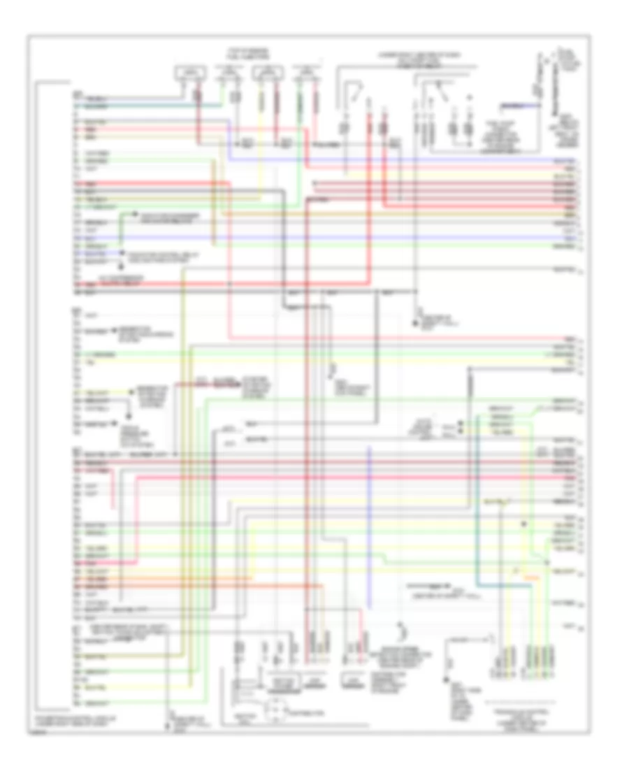 1.8L, Engine Performance Wiring Diagrams, California (1 of 2) for Mitsubishi Mirage S 1996