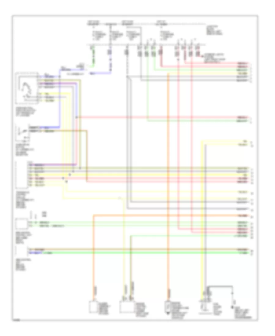Instrument Cluster Wiring Diagram (1 of 2) for Mitsubishi Mirage S 1996