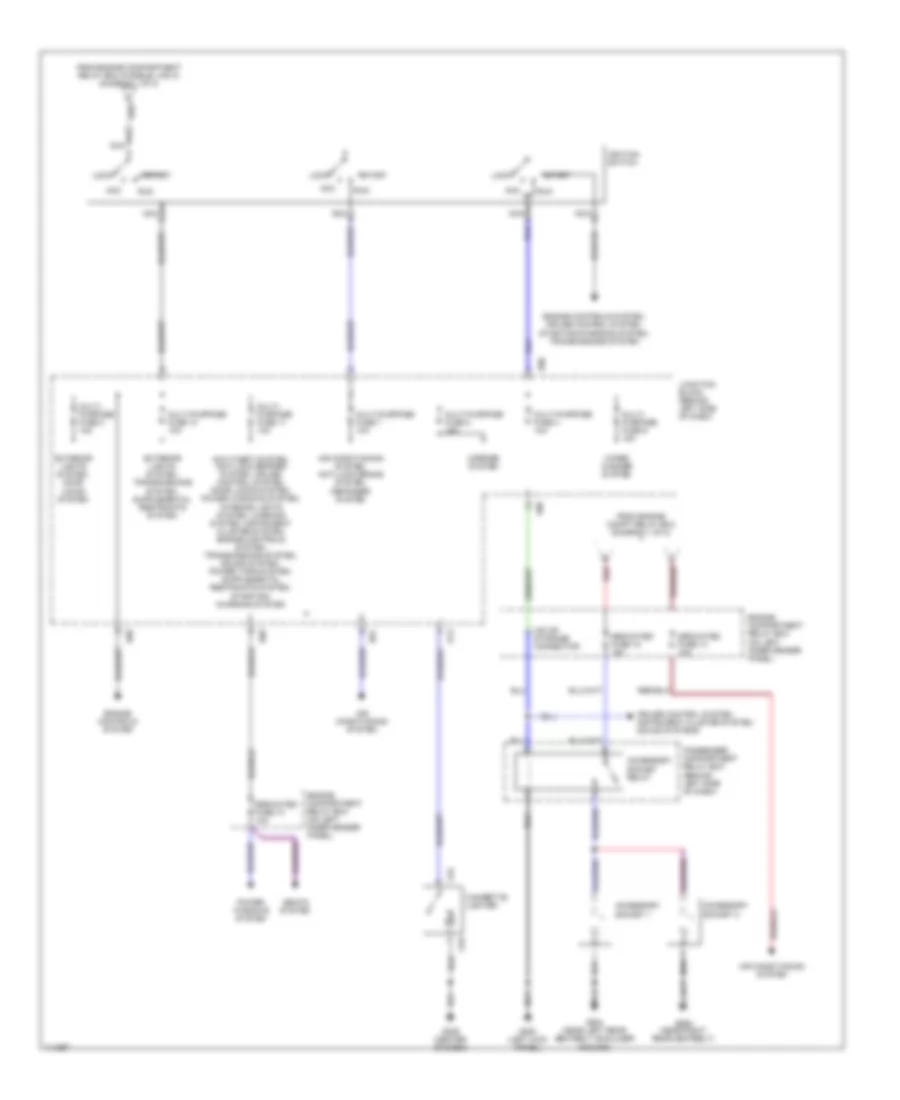 Power Distribution Wiring Diagram 2 of 2 for Mitsubishi Montero Sport ES 2001