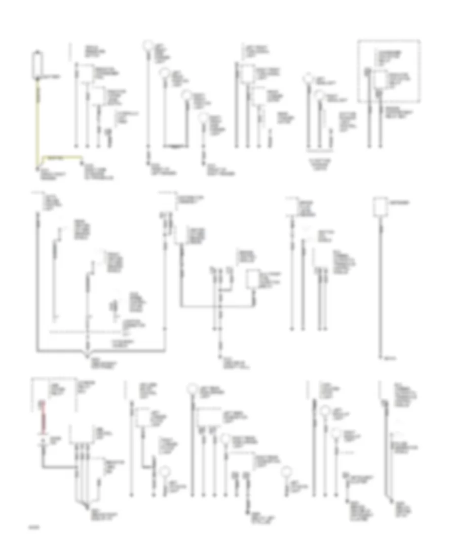 Ground Distribution Wiring Diagram 1 of 2 for Mitsubishi Expo Discovery V 1994