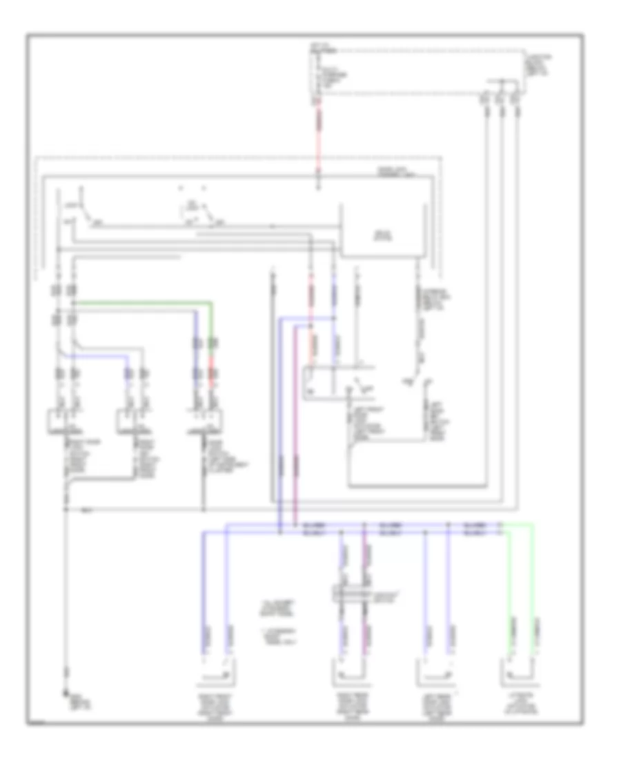 Door Lock Wiring Diagram for Mitsubishi Expo Discovery V 1994