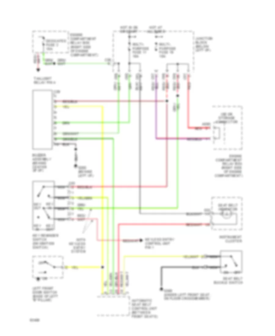 Warning System Wiring Diagrams for Mitsubishi Expo Discovery V 1994